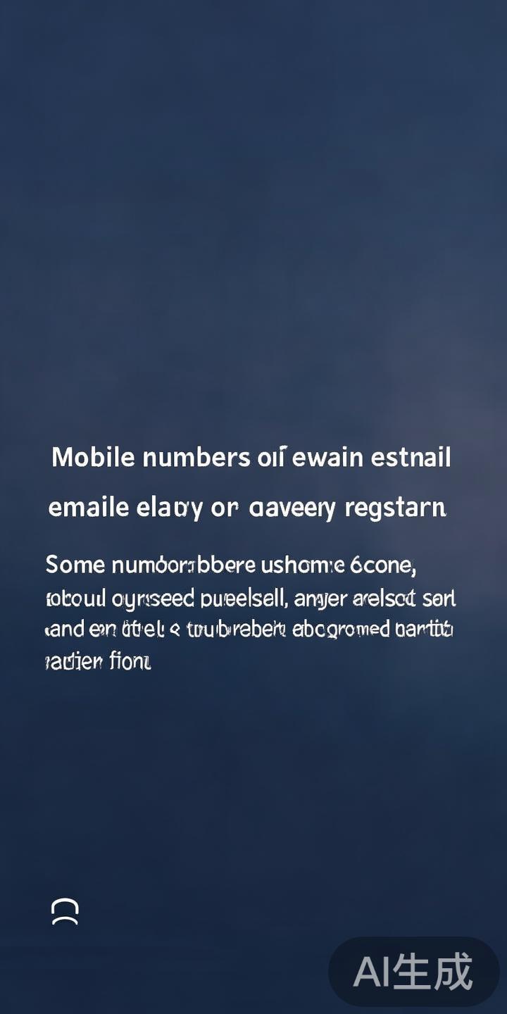 手机号码或邮箱已被注册
部分用户在注册时使用了已